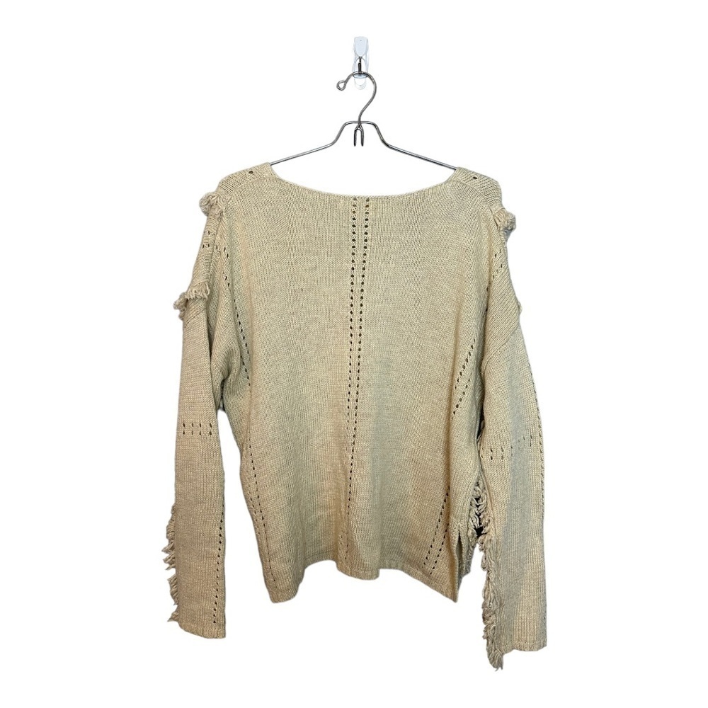 Anthropologie Eri + Ali Lissette Fringe Sweater S - Picture 5 of 7